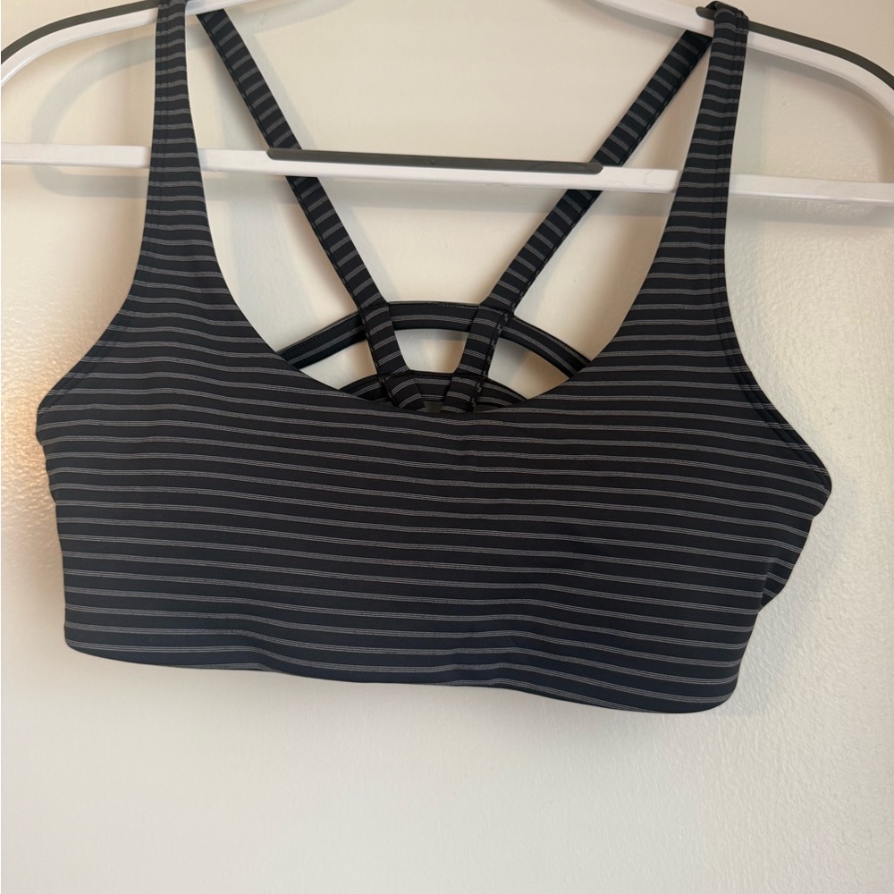 Striped Black Bralette